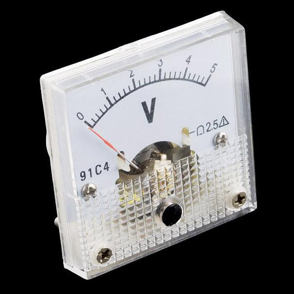 Analog Panel Voltage Meter (0 - 5 VDC) in Canada Robotix