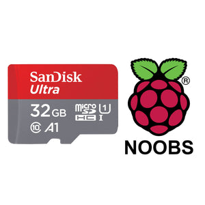 32GB microSDHC Card UHS-I Class 10 preloaded with NOOBS for Raspberry Pi with SD Card Reader