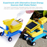 Tenergy Odev STEM Educational Kit - Geo Salt Water Powered & Solar Powered 2-in-1 Robot Kit