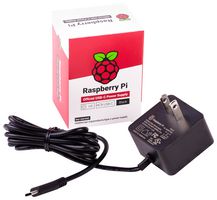 Raspberry Pi 4 Official Power Supply (USB-C, 5.1V 3A, UL Listed)