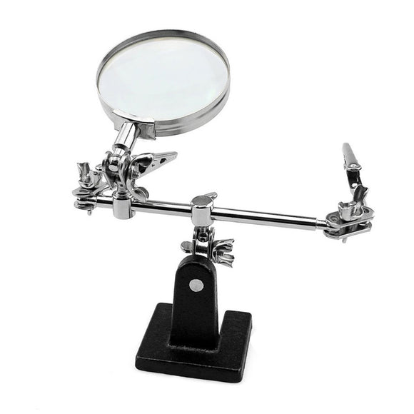 Third/Helping Hand Tool with Magnifying Glass