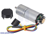 Pololu 4.4:1 Metal Gearmotor 25Dx63L mm MP 12V with 48 CPR Encoder