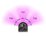 Pololu 3-Channel Wide FOV Time-of-Flight Distance Sensor Using OPT3101 (No Headers)