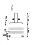 Stepper Motor NEMA 11 (200 steps/rev, 3.84V, 800mA, Bipolar)