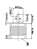 Stepper Motor NEMA 14 (200 steps/rev, 4.5V, 1A, Bipolar)