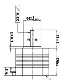 Stepper Motor NEMA 17 (200 steps/rev, 3V, 1.5A, Bipolar)