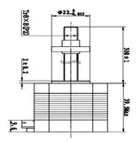 Stepper Motor NEMA 17 with 30cm x 8mm Threaded Lead Screw Rod (200 steps/rev, 3.3V, 1.5A, Bipolar)