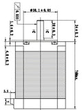 Stepper Motor NEMA 23 (200 steps/rev, 2.7V, 3A, Bipolar)