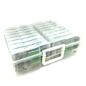 CAROBOT micro:bit v2 Lab Pack (16x Go Bundle + Servo + Motor, with Carrying Case)