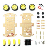 Simple Robot Chassis Kit (4 Wheels and Motors)