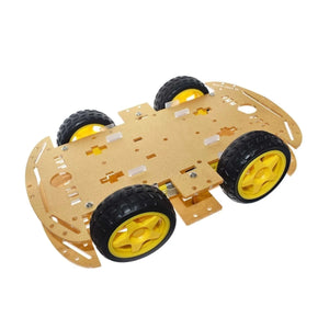 Simple Robot Chassis Kit (4 Wheels and Motors)