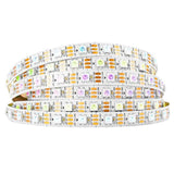 NeoPixel Compatible WS2812 5050 RGB LED Strip 60 LED/m (5m White, IP30 Non-Waterproof)