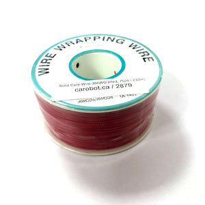 Solid Core Wire 30AWG (Red, 750ft / 230m)