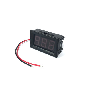 0.56" DC 3.5-30V Panel Meter Digital Voltmeter (Red, 2 wires connection)