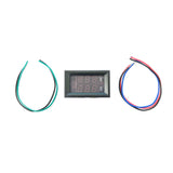 0.28" DC 0-100V 50A Panel Meter Dual Digital Voltmeter and Ammeter (Red + Blue)