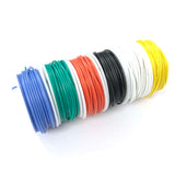 Hook-up Wire Set 26AWG Solid Core (6 colours, 10m / 30ft each)