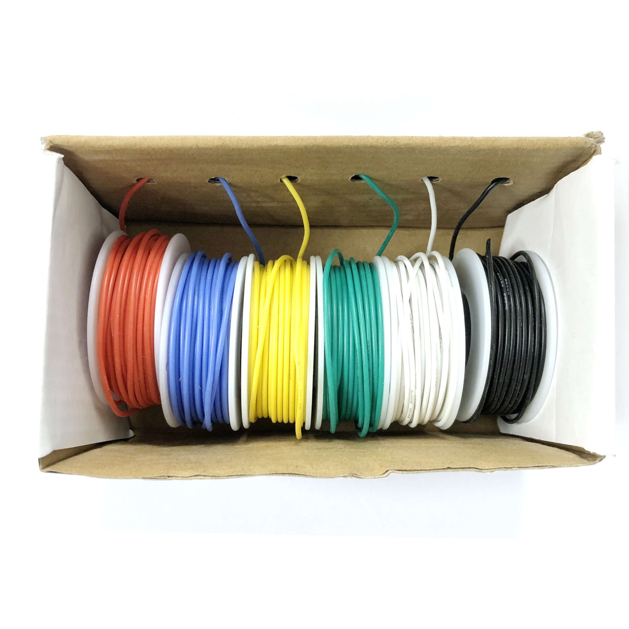 Hook-up Wire Set 26AWG Fine Stranded Core (6 colours, 10m / 30ft