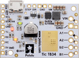 Pololu Tic T834 USB Multi-Interface Stepper Motor Controller (Connectors Soldered)