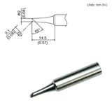 Hakko Soldering Tip (T18-CF2 Bevel Tip)