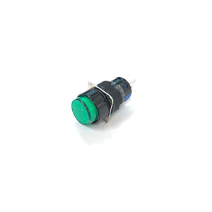 16mm Pushbutton Switch (Illuminated Green On/Off)