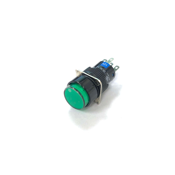 16mm Pushbutton Switch (Illuminated Green Momentary)