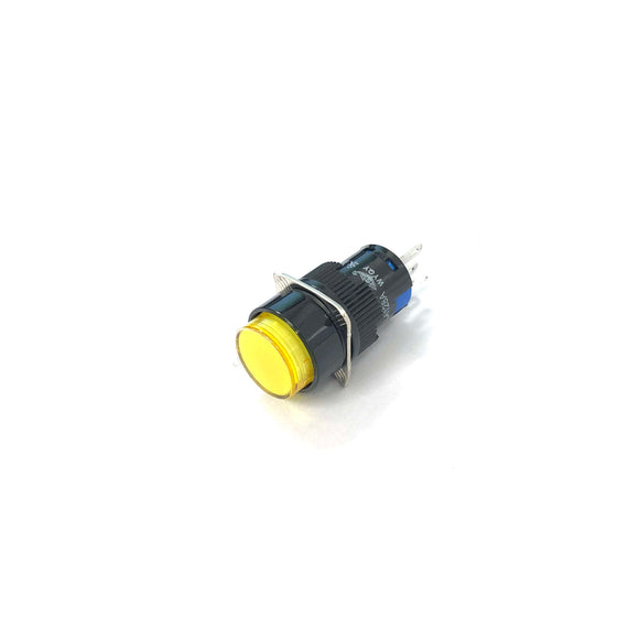 16mm Pushbutton Switch (Illuminated Yellow Momentary)