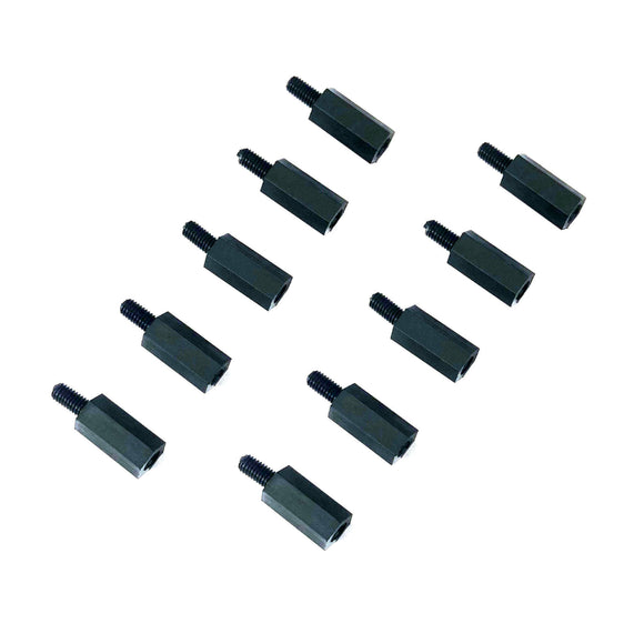 Nylon Standoff (Black M3 x 12mm, 10pcs)