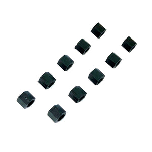 Nylon Standoff Female Threaded (Black M3 x 5mm, 10pcs)