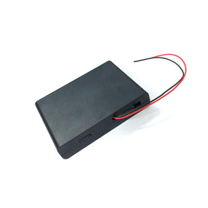 6-AA Battery Holder, Enclosed with Switch