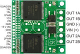 Pololu Dual Channel High-Current Motor Driver (6-16V 9A VNH3SP30)