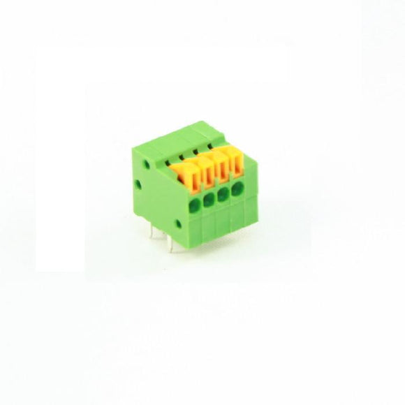 Screwless Terminal Block: 4-Pin, 0.1