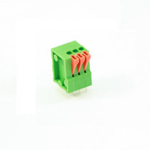 Screwless Terminal Block: 3-Pin, 0.1" Pitch, Top Entry (3-Pack)