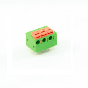 Screwless Terminal Block: 3-Pin, 0.2" Pitch, Side Entry (3-Pack)