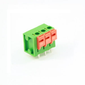 Screwless Terminal Block: 3-Pin, 0.2" Pitch, Top Entry (3-Pack)