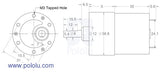 Pololu 67:1 Metal Gearmotor 37Dx54L mm with 64 CPR Encoder