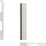 Break Away Male Headers (Straight 40-pin Long 15mm)
