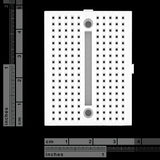 Mini-Breadboard Modular with Self-Adhesive (170 Tie Point White)