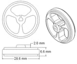 Pololu Wheel 32x7mm Pair (White)