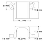 Pololu Micro Metal Gearmotor Bracket Extended Pair